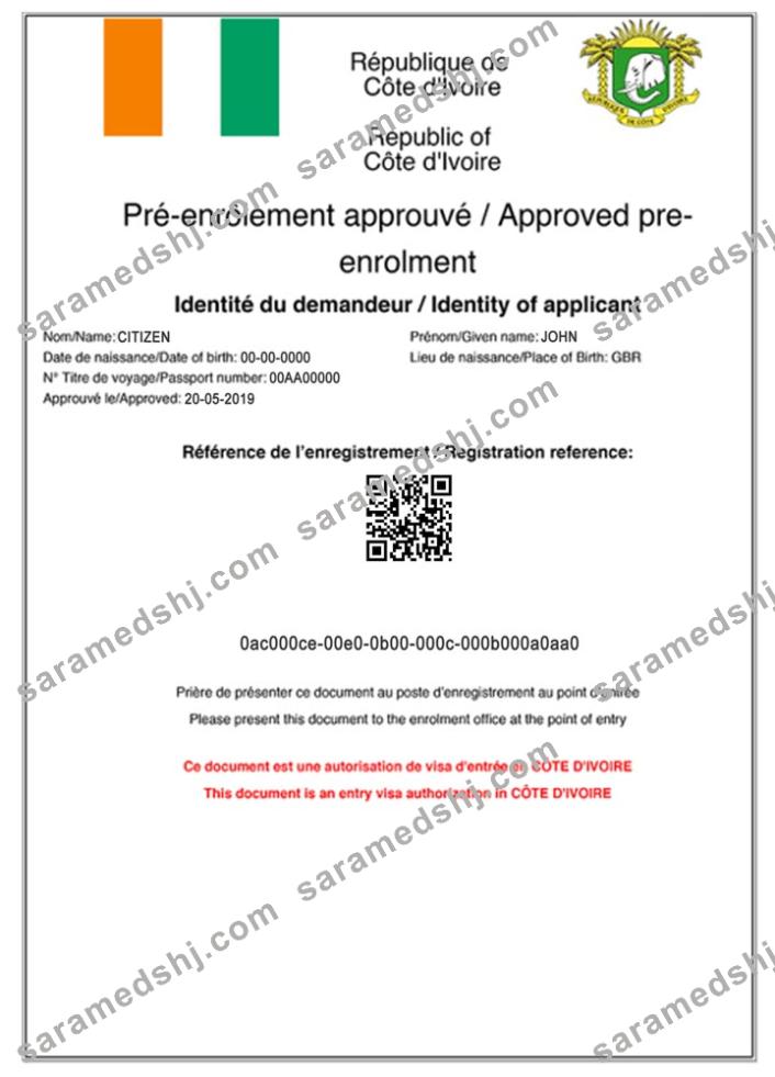 COTE D'IVOIRE e-visa